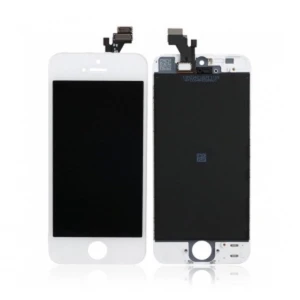 Komplet skærm til iPhone 5 hvid (touch og LCD) med digitizer-glas