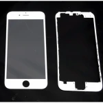 iPhone 6 glas-skærm hvid med klæberamme til reparation