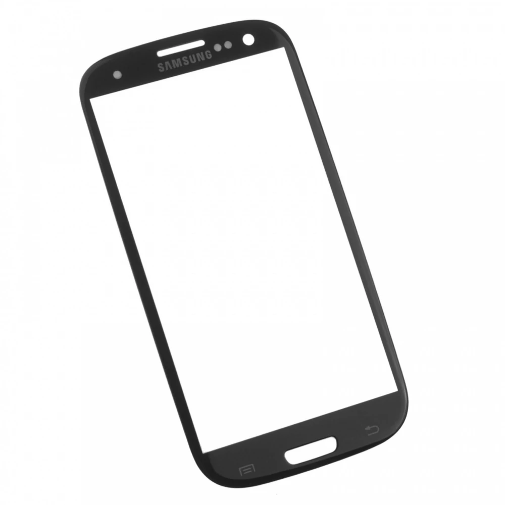 Samsung Galaxy S3 I9300 glasfront sort til professionel reparation