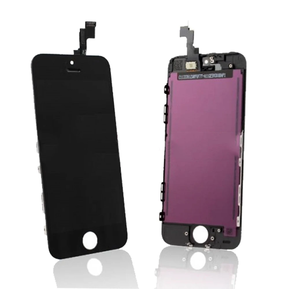 Sort iPhone 5C skærm komplet (touch + LCD)