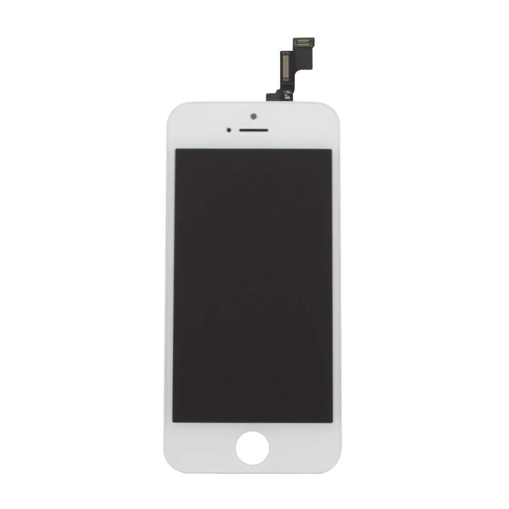 Komplet hvid iPhone 5S skærm med touch og LCD digitizer