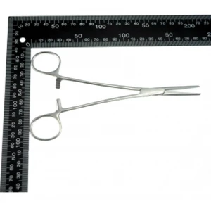 Lige pincet 18 cm med 3-positioners lås til elektronik og lodning