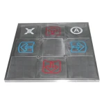 Metallisk dansemåtte TX-4000 kompatibel med PS2, XBOX, PC og Wii/GC