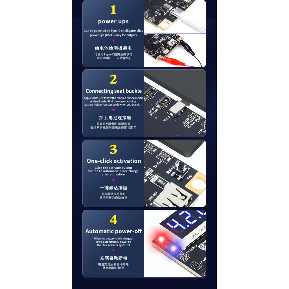 Mechanic BA27 batteriaktiveringskort til iPhone og Android