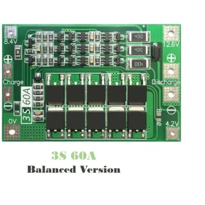 Balanceret PCB beskyttelsesplade 3S 60A til litiumbatteri