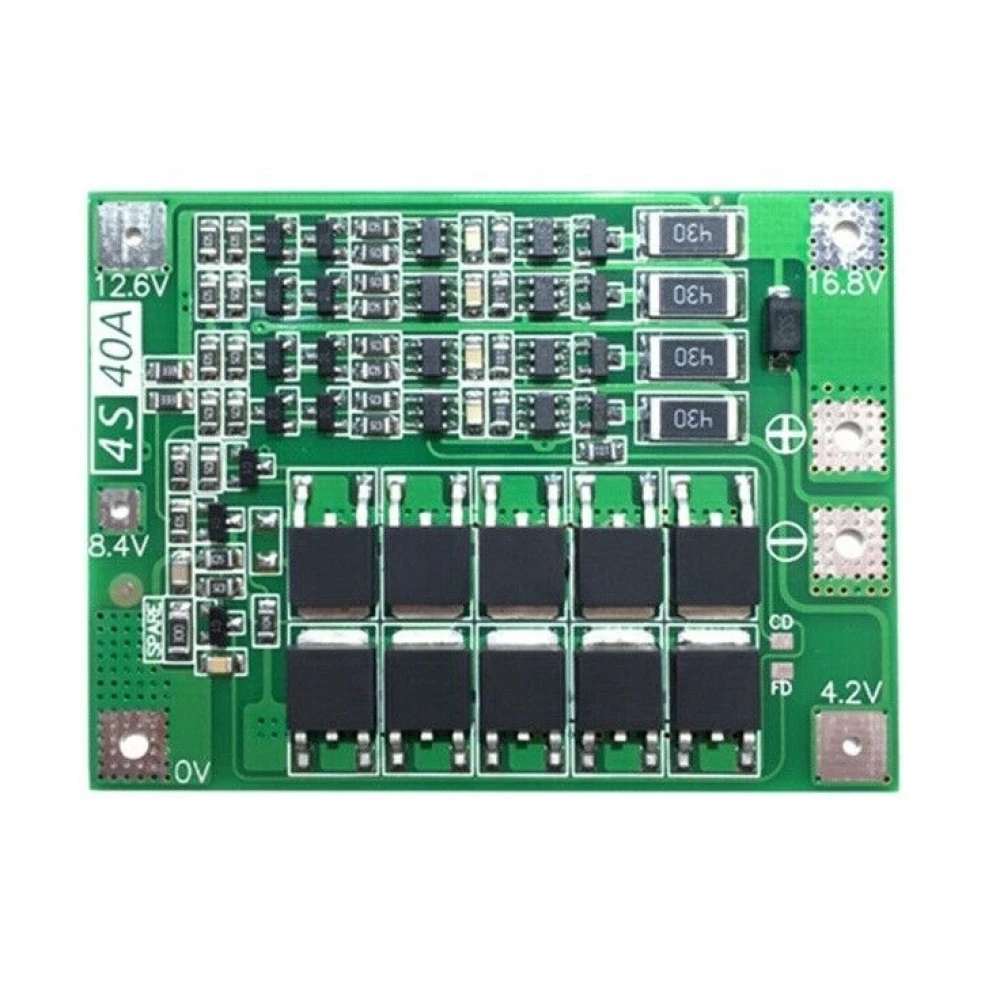 Balanceret PCB beskyttelsesplade 4S 40A til litiumbatteri