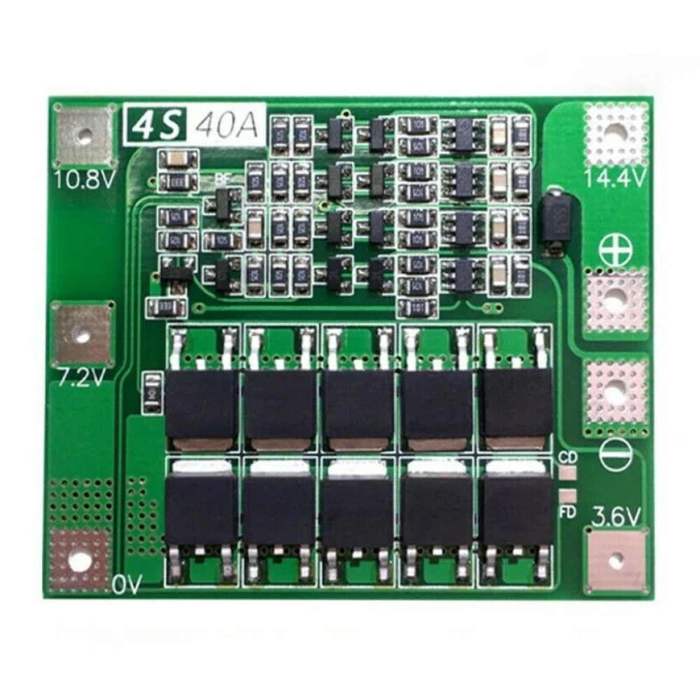 PCB-beskyttelsesplade 4S 40A til litiumbatteri, forbedret version