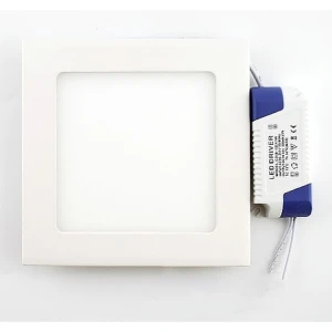 Firkantet LED-panel superslim 12W kold hvid 6000K til moderne belysning