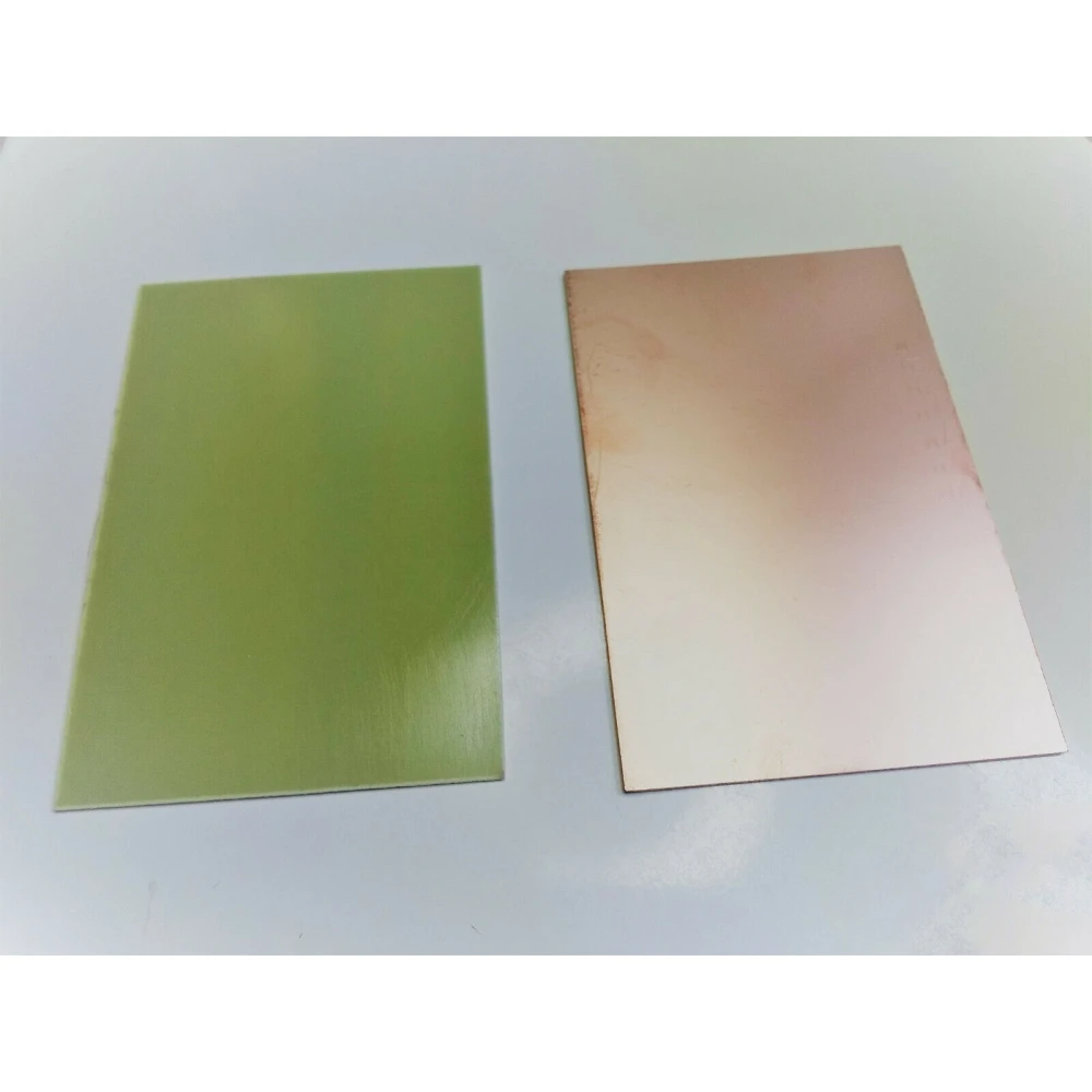 PCB kobberplade 15x20cm enkeltsidet i FR4 glasfiber til DIY-projekter