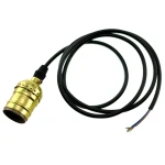 Vintage industriel retro Edison E27 lampesokkel med kabel 1,1m F1