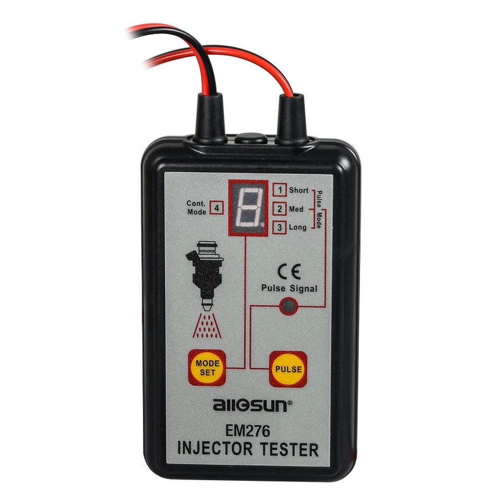 Detalle del panel de control del probador de inyectores Allsun EM276