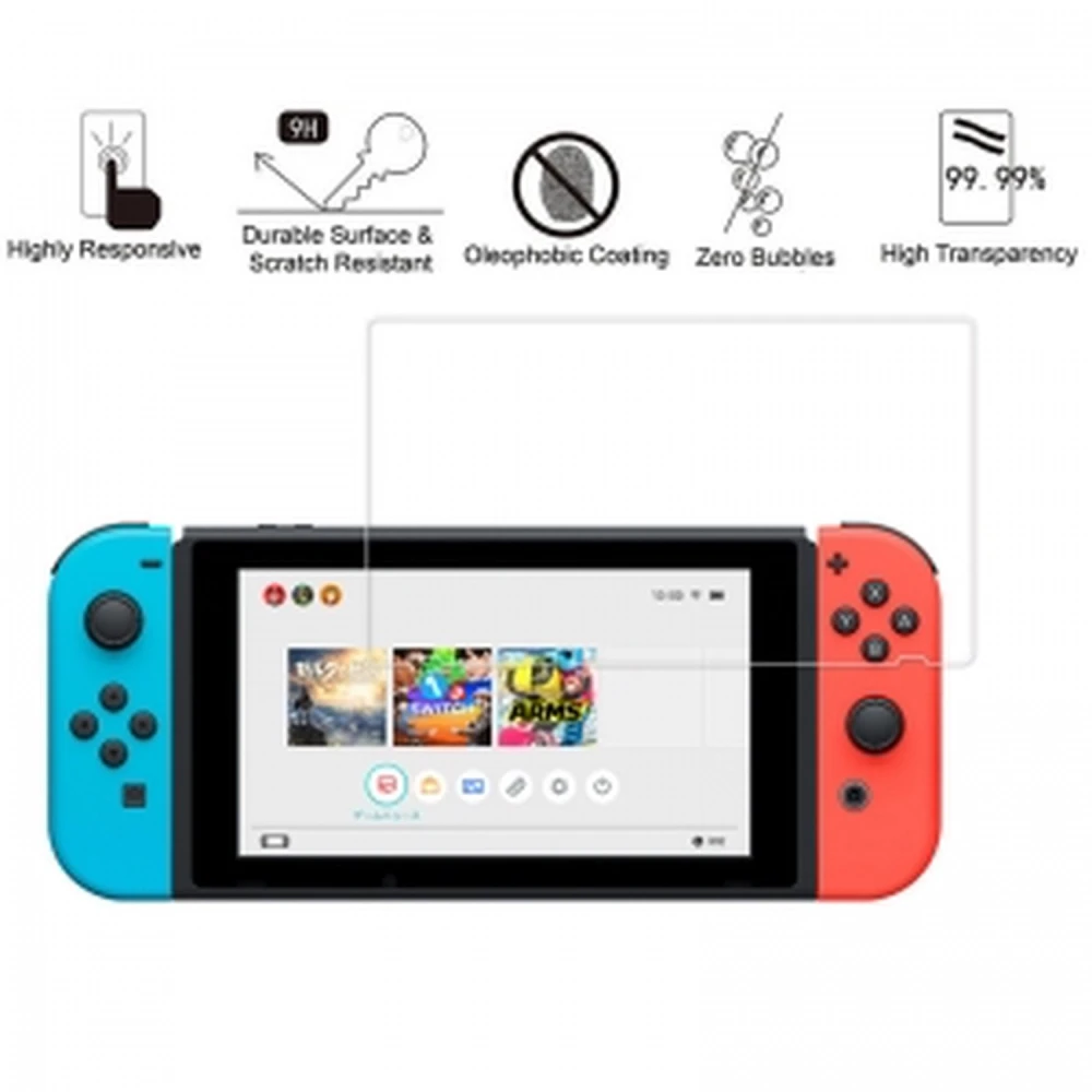 Skærmbeskyttelse i hærdet glas til Nintendo Switch med maksimal beskyttelse