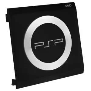 PSP UMD-diskdæksel med metalring og inskription - original reservedel