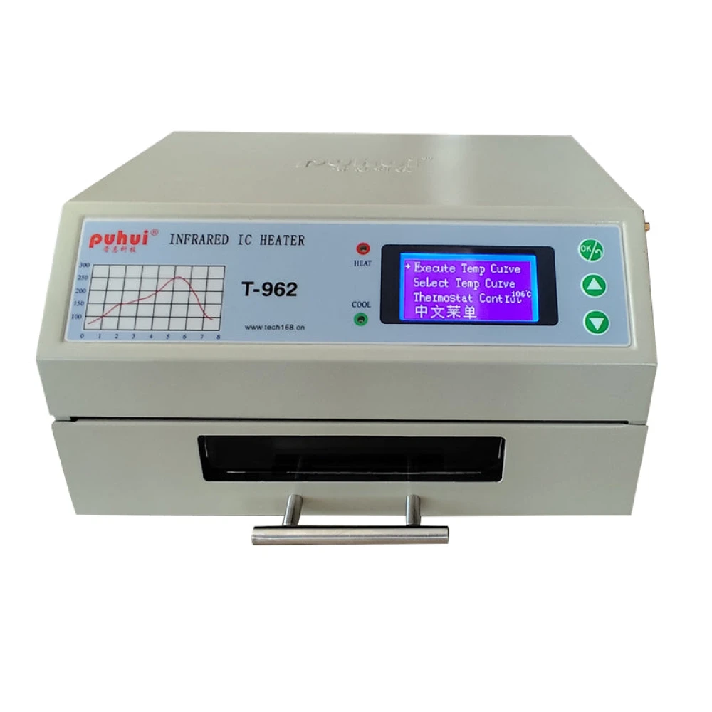 Puhui T-962 V2.0 infrarød reflowovn til PCB og SMD BGA