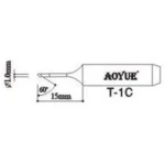 Aoyue T1C loddespids reservedele til loddekolber