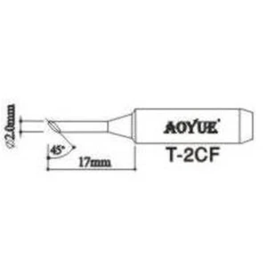 Aoyue T2CF loddespids reservedel til loddekolber