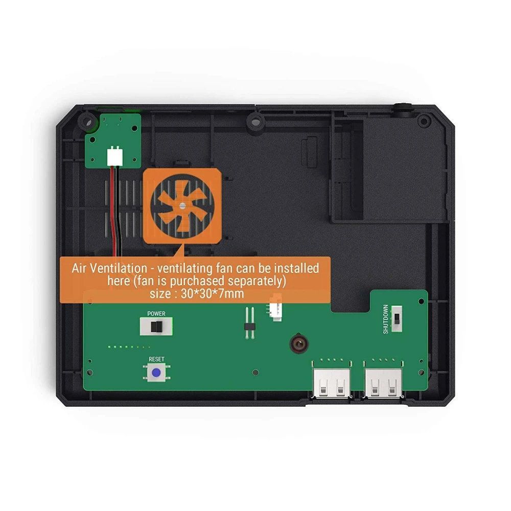 Retroflag MegaPi carcasa estilo Mega Drive con acceso a puertos y tarjeta SD