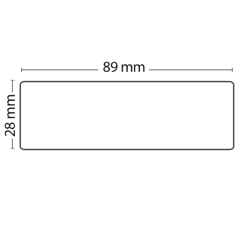 Rulle med 130 selvklæbende etiketter kompatibel Dymo 99010 89mm x 28mm