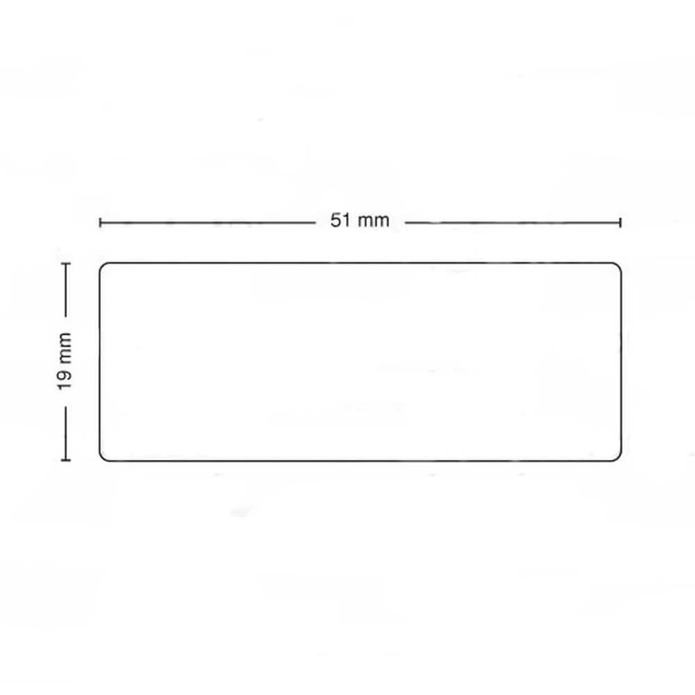 Rulle med 500 selvklæbende etiketter kompatible Dymo 11355 19mm x 51mm