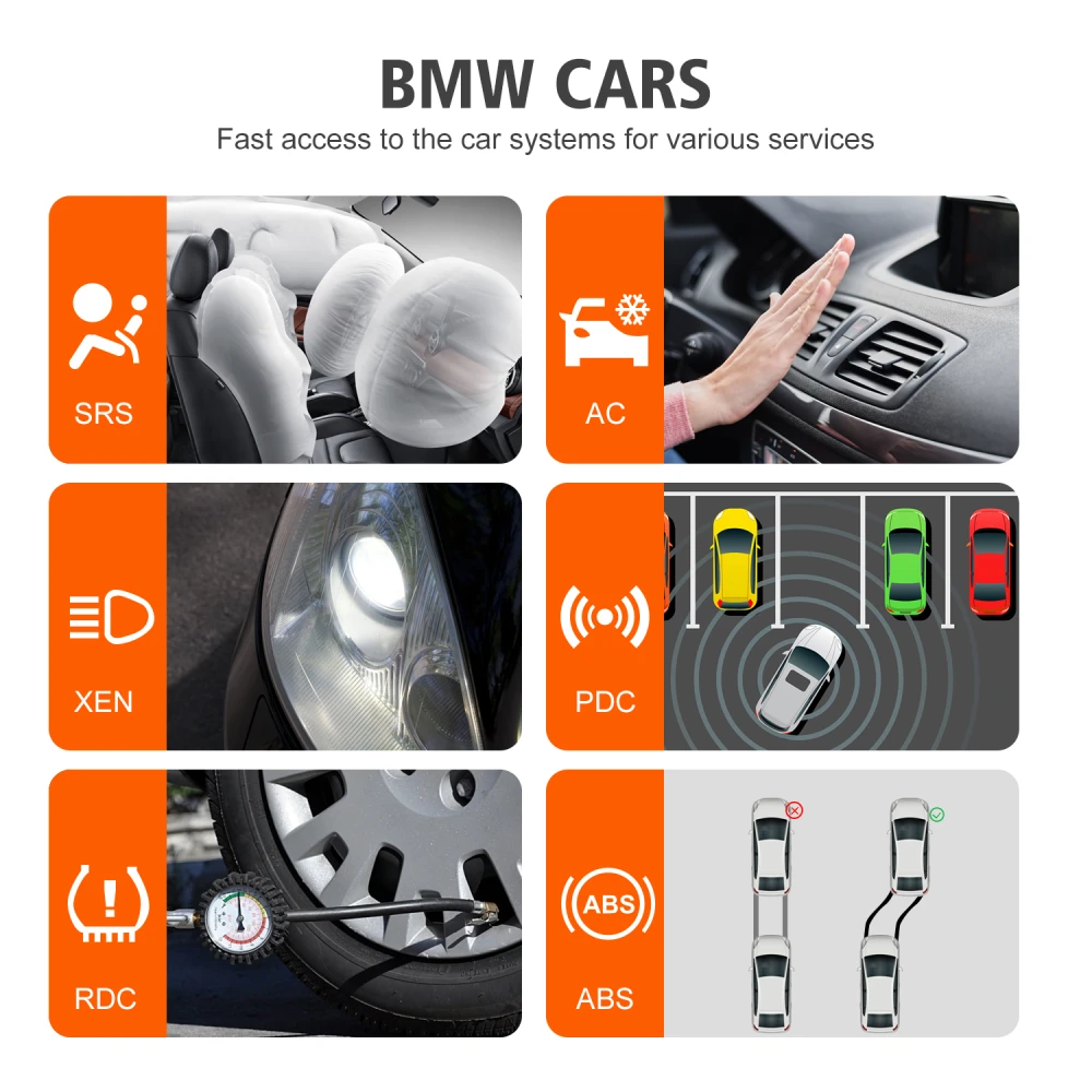 BMW diagnose scanner Konnwei KW480 - OBD2 til BMW