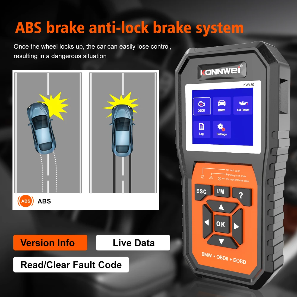 BMW diagnose scanner Konnwei KW480 - OBD2 til BMW