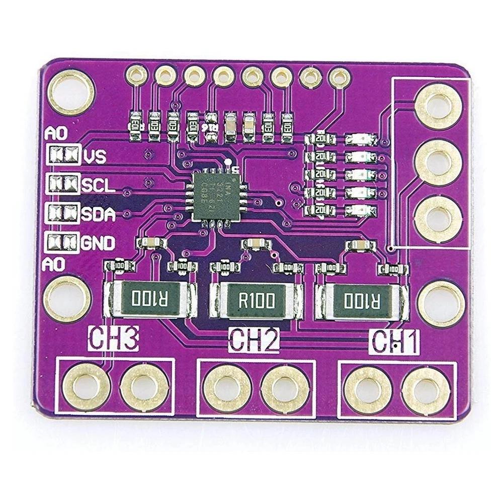 INA3221 sensor til Arduino til 3-kanals spændings- og strømmåling