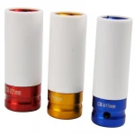 Dybe hjulmøtrikker til alufælge, 1/2'' drive, 17mm 19mm 21mm