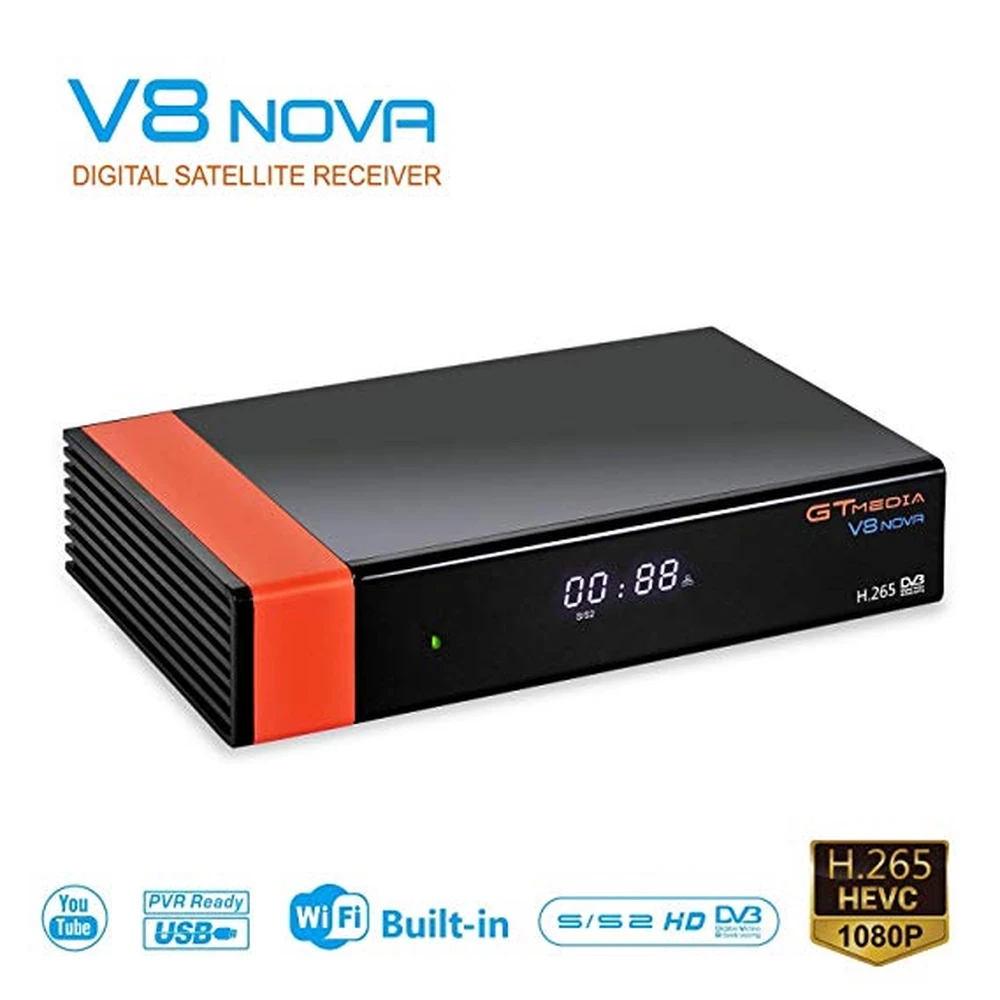 Freesat V8 Nova HD satellitmodtager med wifi-adapter