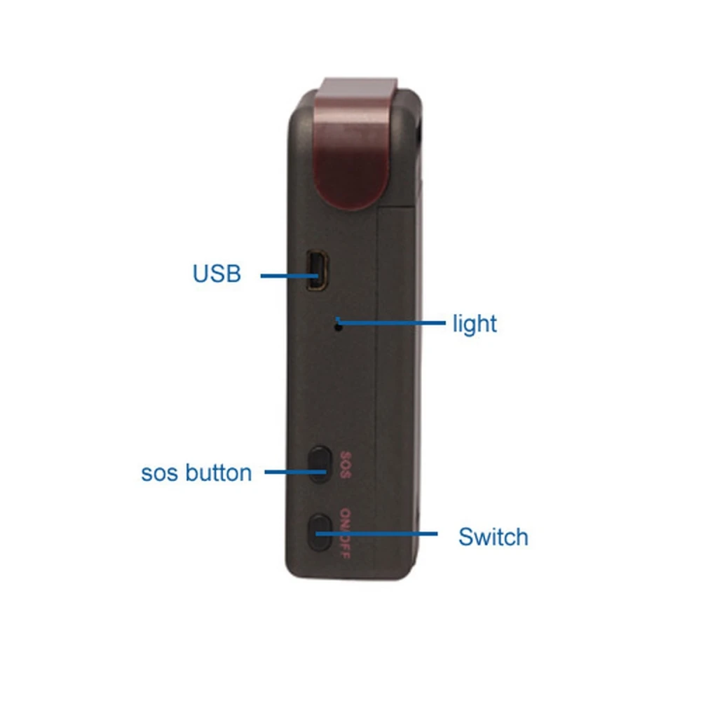 Dispositivo localizador GPS TK102B compacto y fácil de ocultar