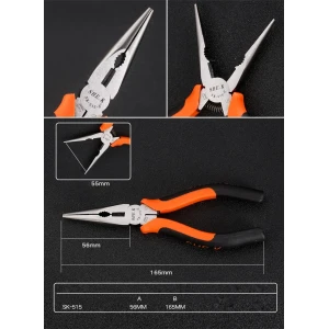 SK-515 165mm spidstang fra TSX TOOL med ergonomisk håndtag