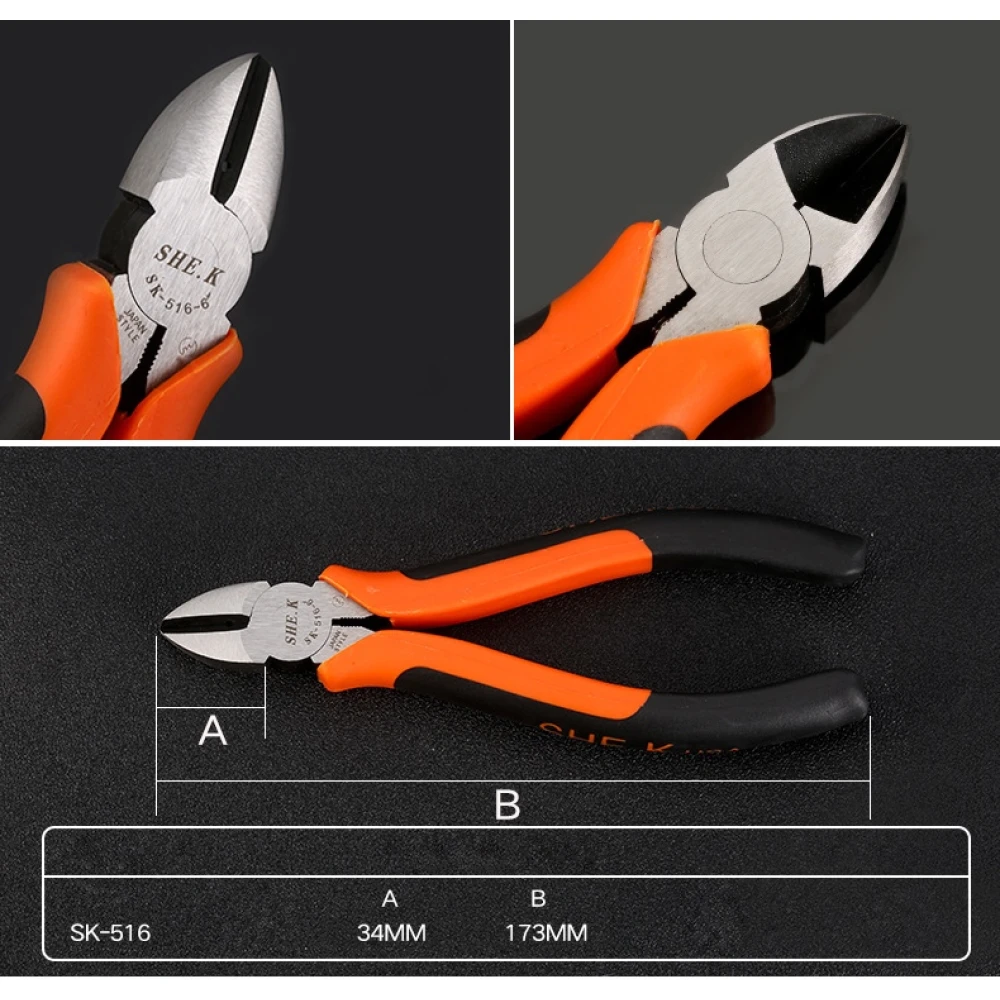 SK-516 173mm diagonaltang med høj styrke TSX TOOL
