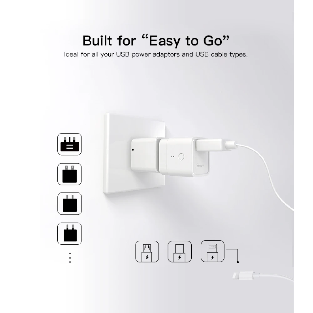SONOFF Micro smart USB-adapter til fjernstyring og automatisering