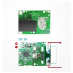 Vista frontal del módulo relé Sonoff RE5V1C para domótica