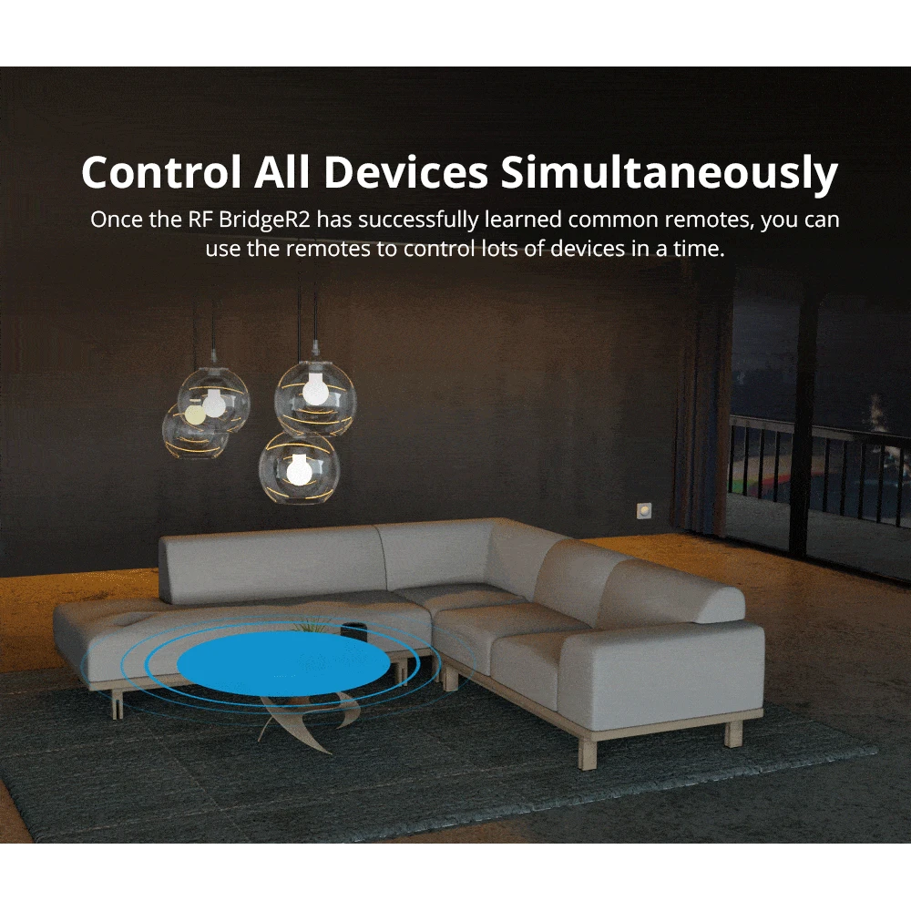 Sonoff RF Bridge R2 433MHz WiFi - RF til WiFi-bro