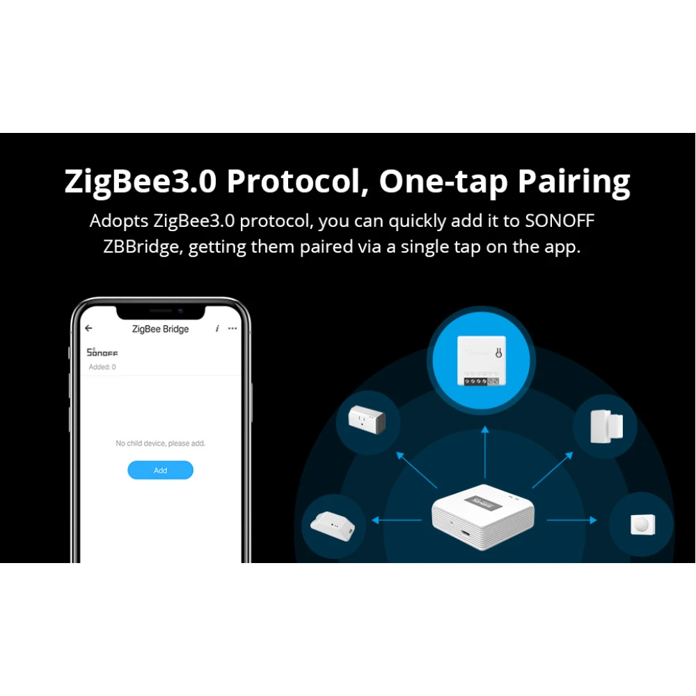 SONOFF ZBMINI ZigBee smart kontakt mini til 2-vejs lysstyring