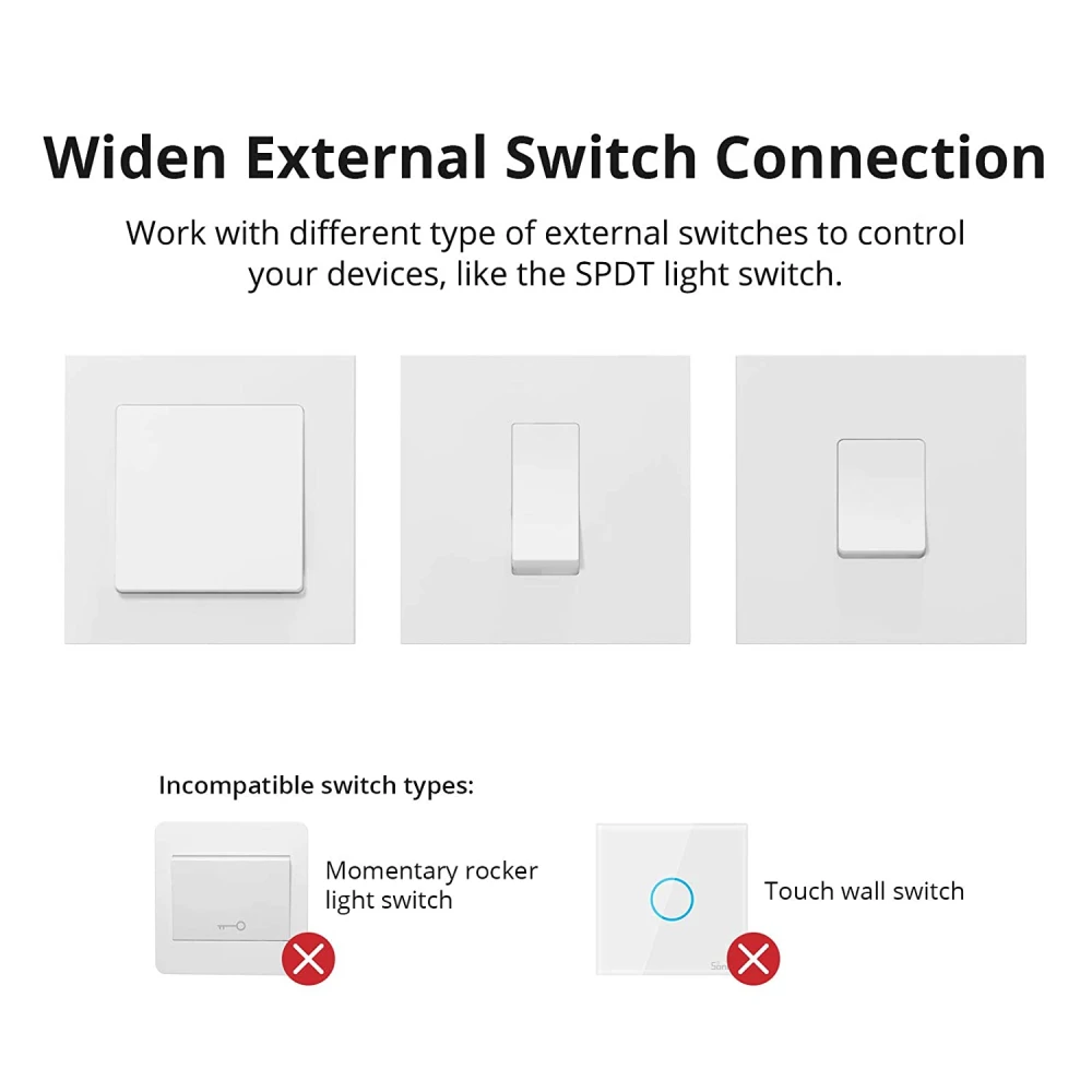 SONOFF ZBMINI ZigBee smart kontakt mini til 2-vejs lysstyring
