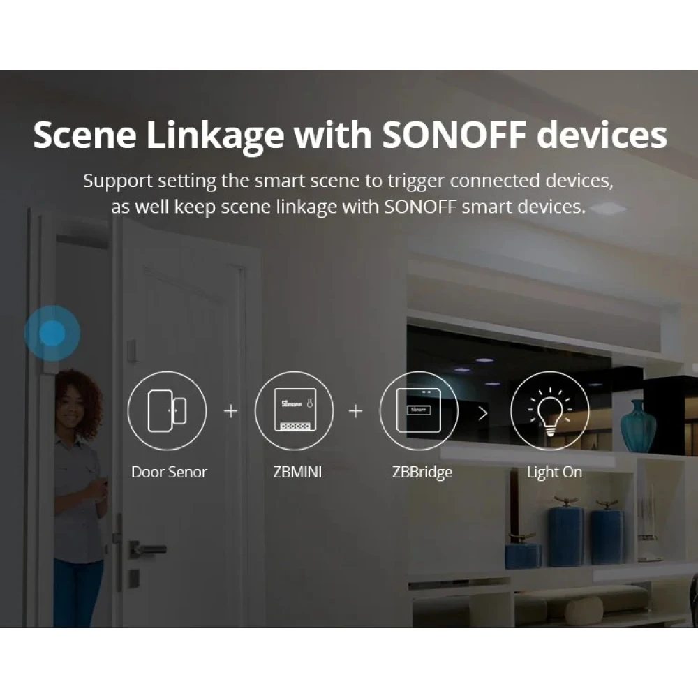 SONOFF ZBMINI ZigBee smart kontakt mini til 2-vejs lysstyring