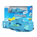 Mini RC-ubåd 3 kanaler - Rc Micro Submarine blå Satkit
