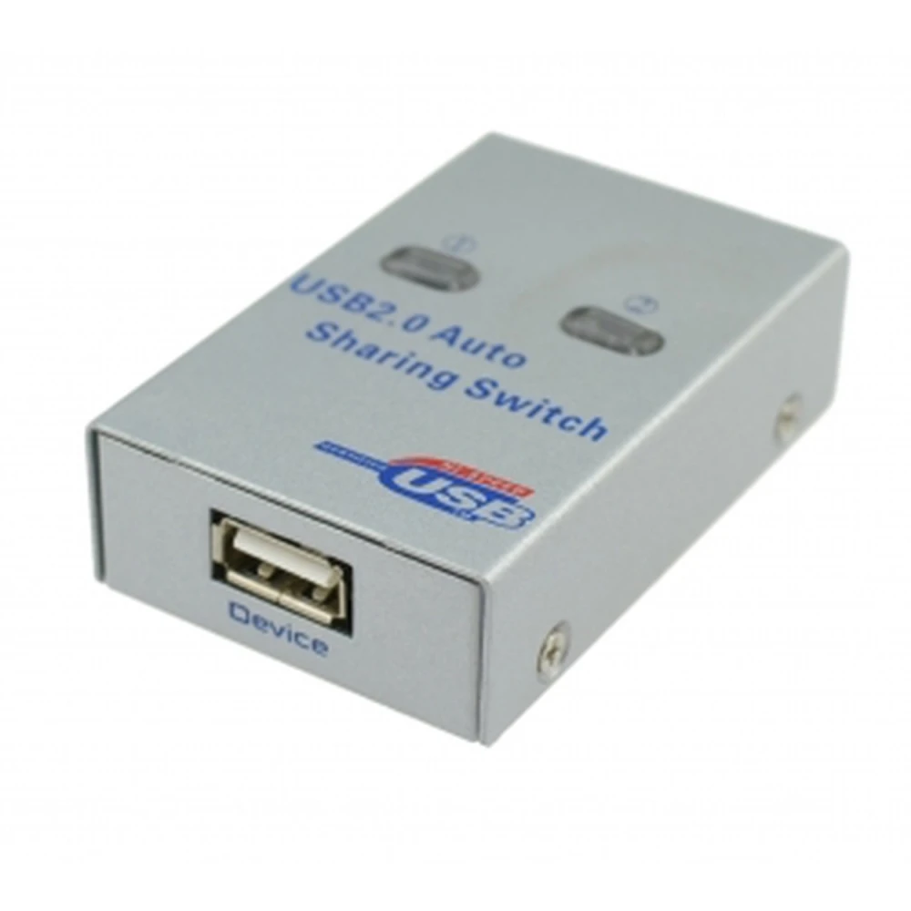USB-switch med 2 porte til deling af en USB-enhed mellem 2 pc'er