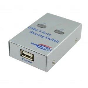 satkit USB-switch med 2 porte til deling af en USB-enhed mellem 2 pc'er