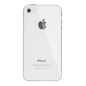 Bagcover i glas til iPhone 4S hvid - Original reservedel Satkit