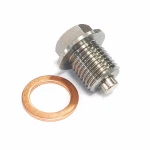 Magnetisk Olieafløbsprop Rustfrit Stål M16 x 1,5 med Pakning - Oliekar Bil Motorcykel