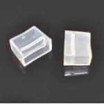 Transparent PVC end cap til LED strip 220V AC 14mm