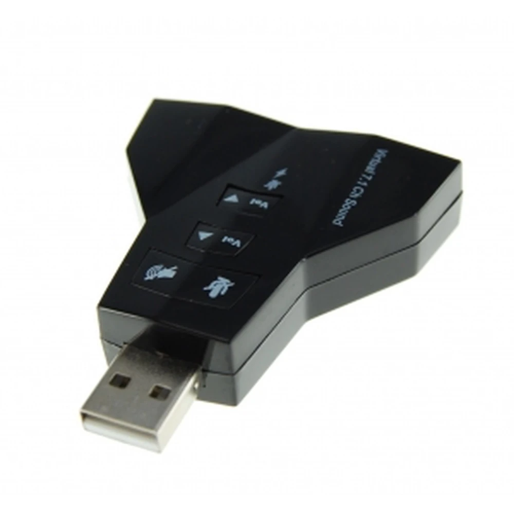 Dual USB-lydkort med 2 udgange og 2 indgange