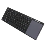 Trådløst 2.4GHz tastatur med touchpad til Smart TV og PC, ultra tyndt og bærbart