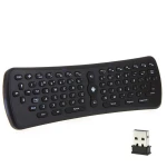 T6 trådløst air mouse-tastatur til Android TV med 3-i-1 fjernbetjening