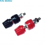 4 mm hunstik rød sort 60V 50A 2-pak Amass til panel