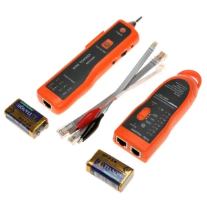 RJ45 RJ11 kabeltester XQ-350 til test og sporing af LAN-kabler