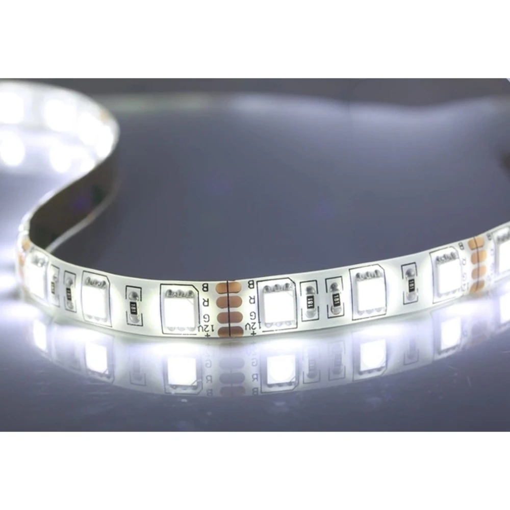 LED-strip 12V 5050 5 meter kold hvid til inde- og udendørs belysning
