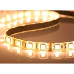 12V varm hvid LED-stribe 5 meter SMD5050 60LED/m 14W til inde og ude